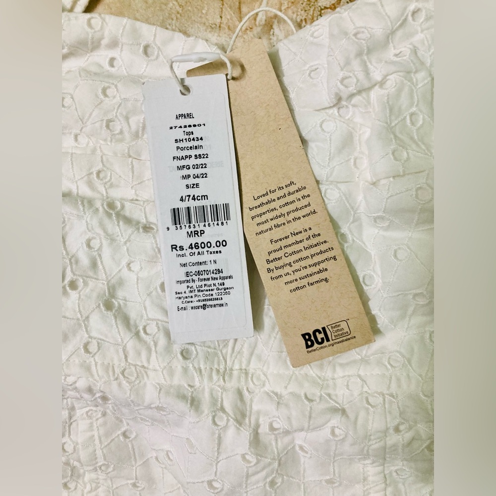 Forever New Mimi Embroidered Linen Bustier - Picture 7 of 7